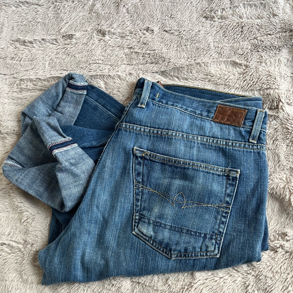 Agave Denim Men's 36 Waterman Merced Cotton Red Selvedge Jeans
